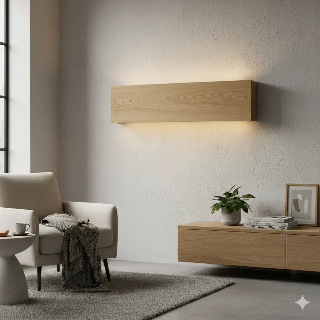 Applique murale bois design moderne Image
