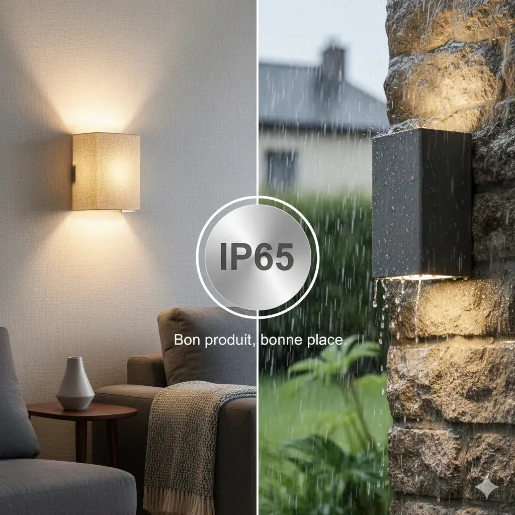 Norme IP des appliques murales : le décryptage définitif pour un choix sécurisé Image