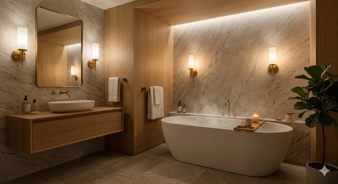 Ambiance lumineuse salle de bain