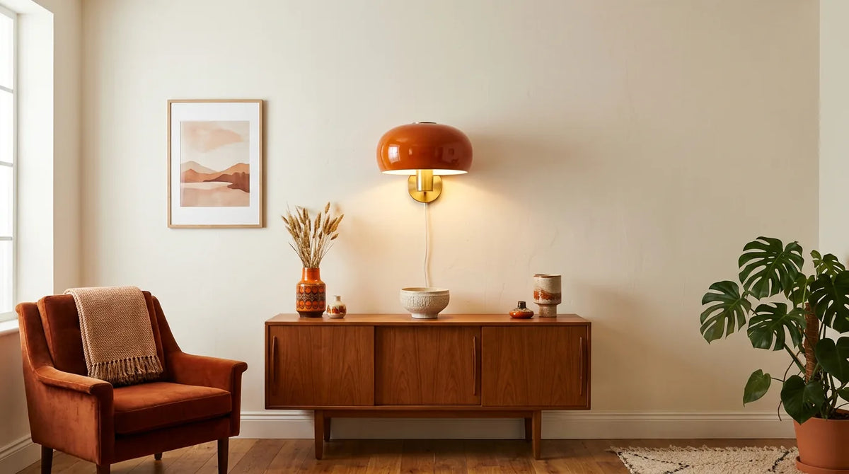 Appliques murales orange
