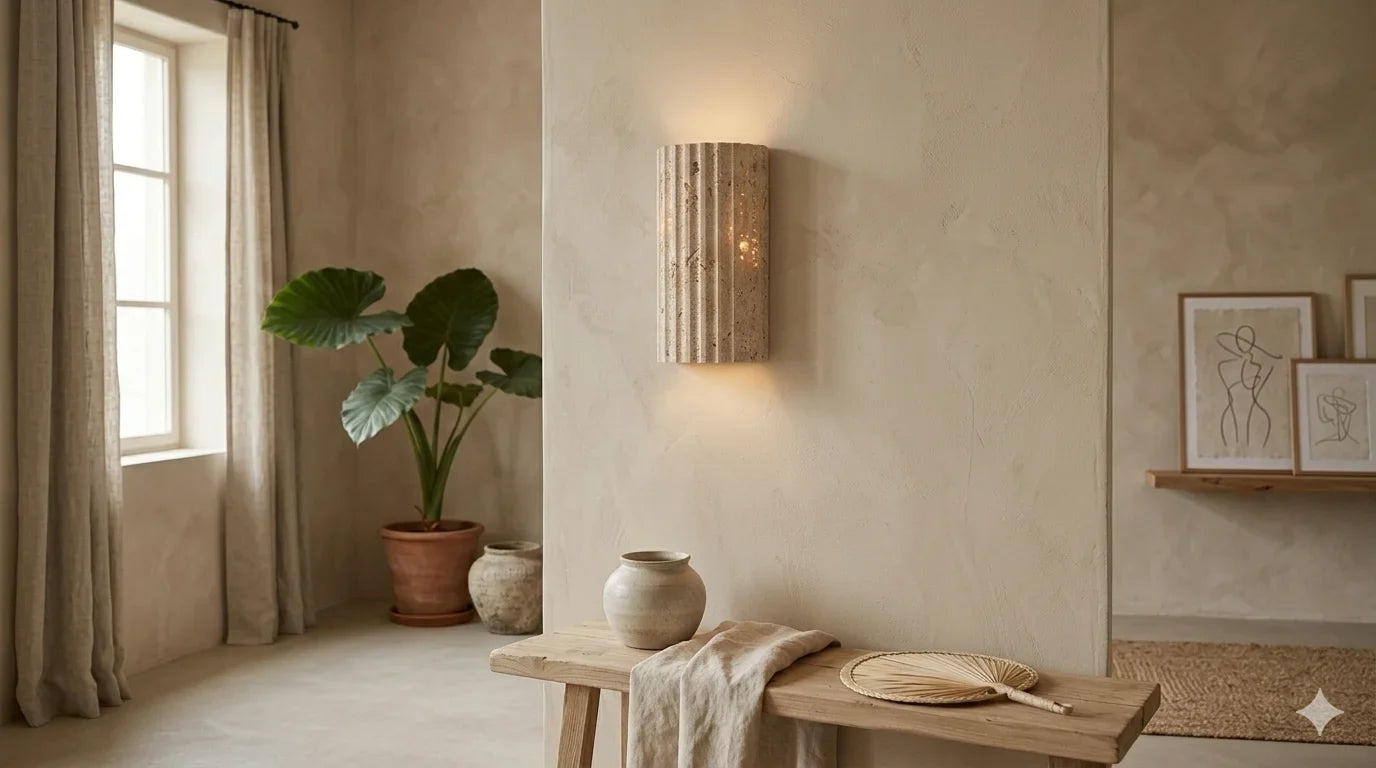 Appliques murales pierre