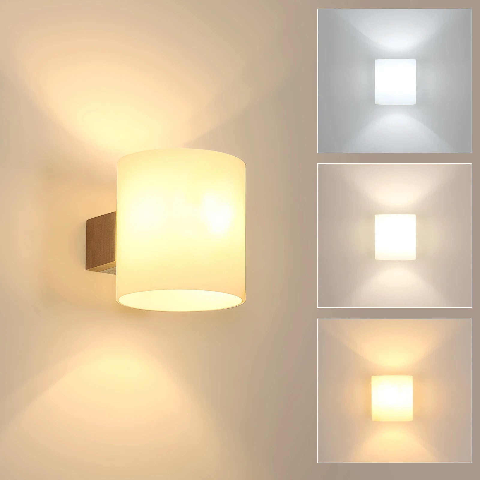 Applique murale intérieure bois LED 4W