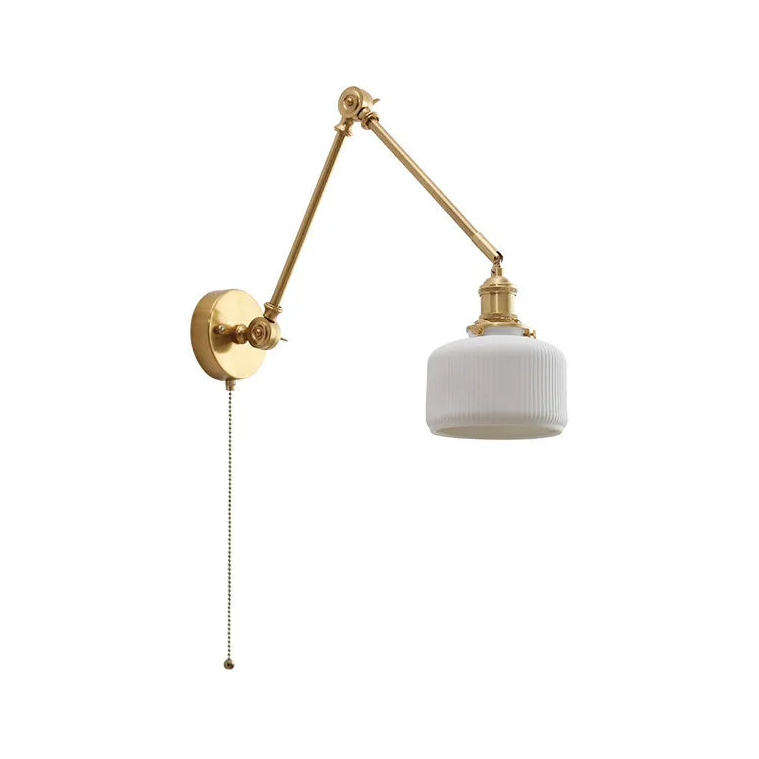 Applique LED murale cuivre art déco