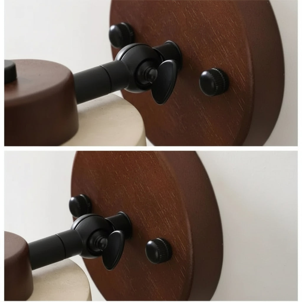 Applique Liseuse Wabi-Sabi Bois & Pierre – Orientable