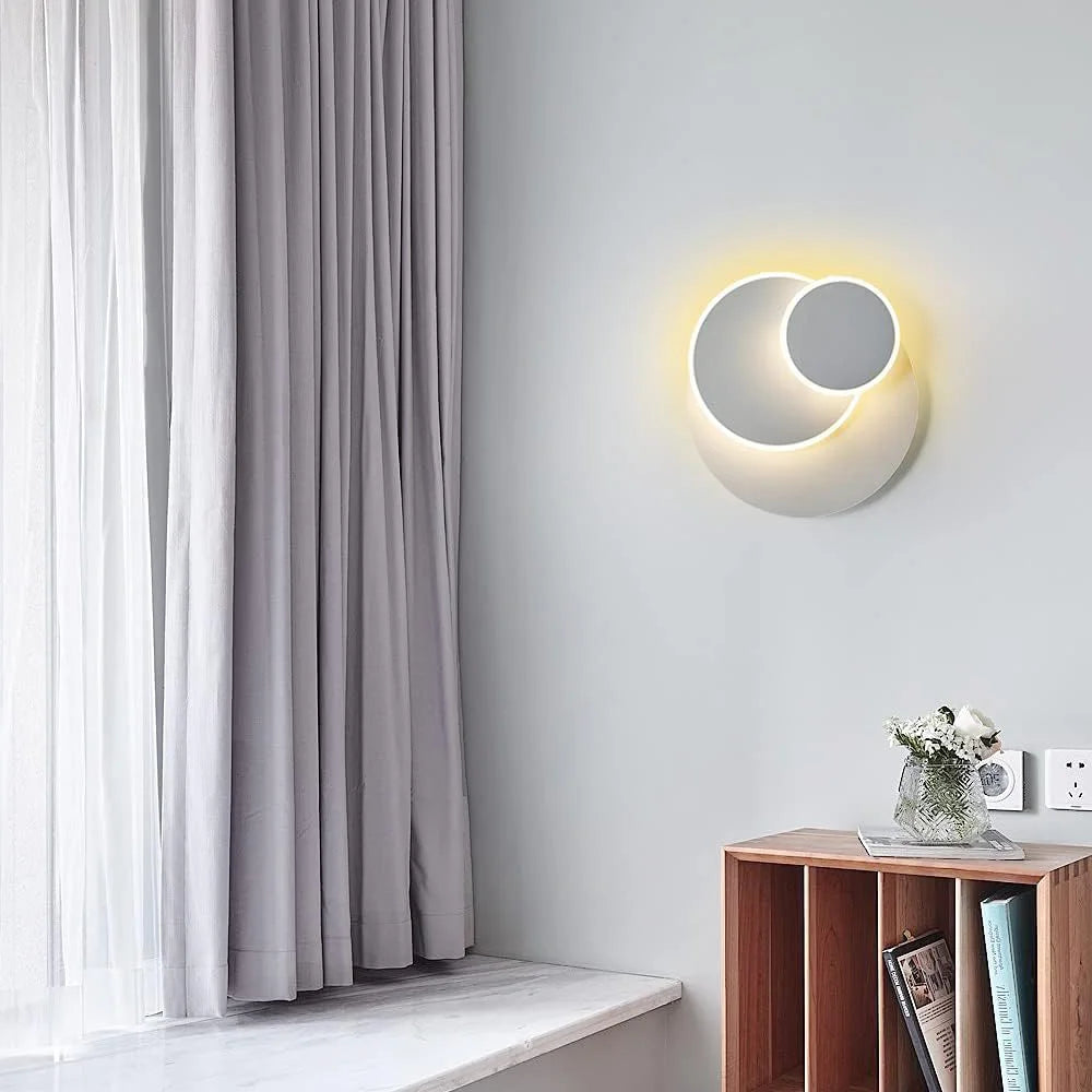 Applique Murale 3 Cercles Rotatifs – LED 15W Moderne