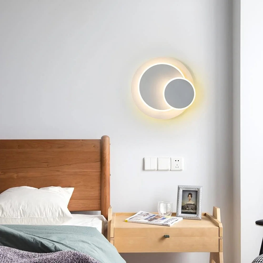 Applique Murale 3 Cercles Rotatifs – LED 15W Moderne