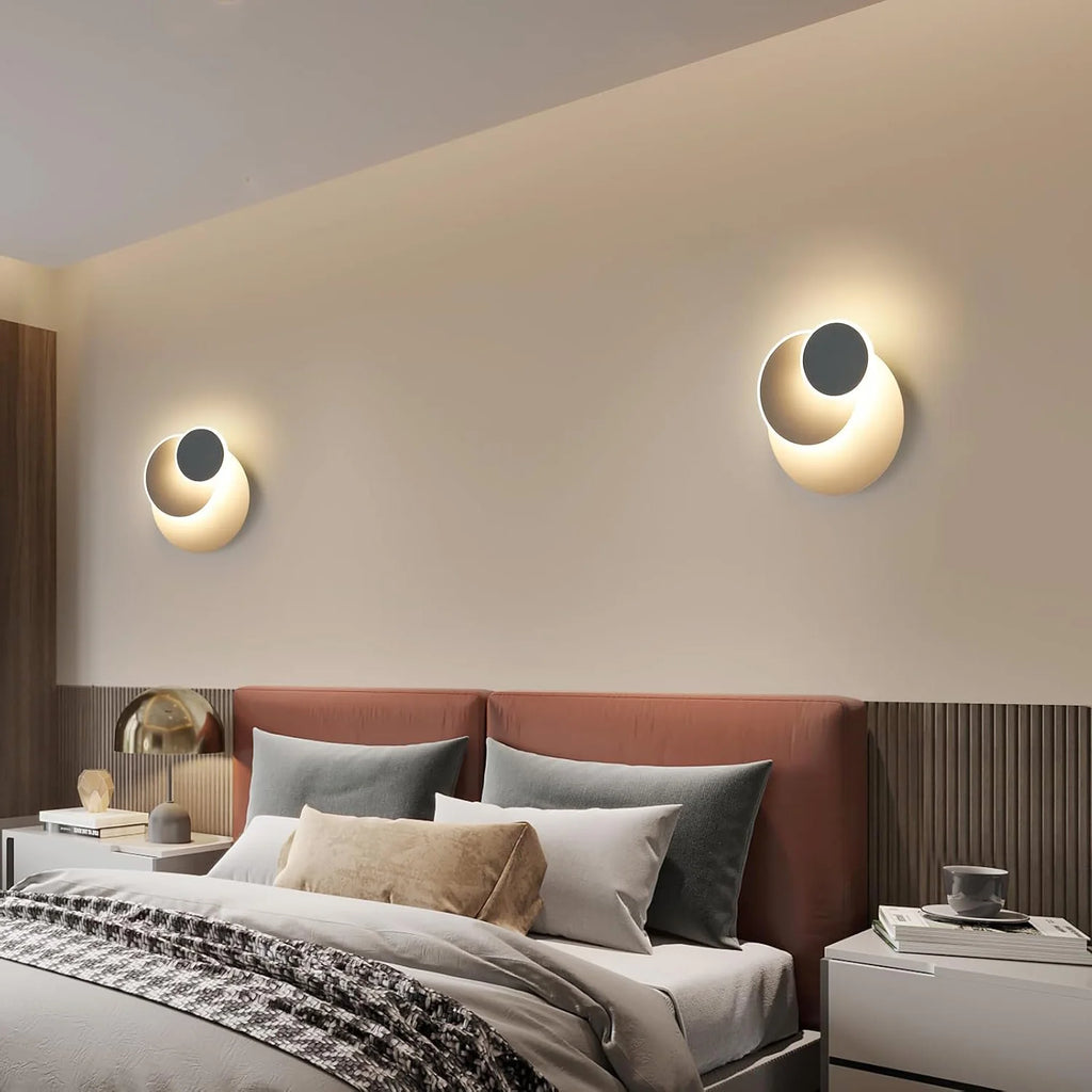 Applique Murale 3 Cercles Rotatifs – LED 15W Moderne