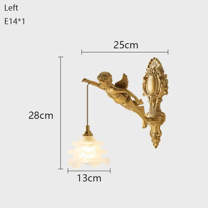 Applique Murale Ange Laiton – Cristal Palais
