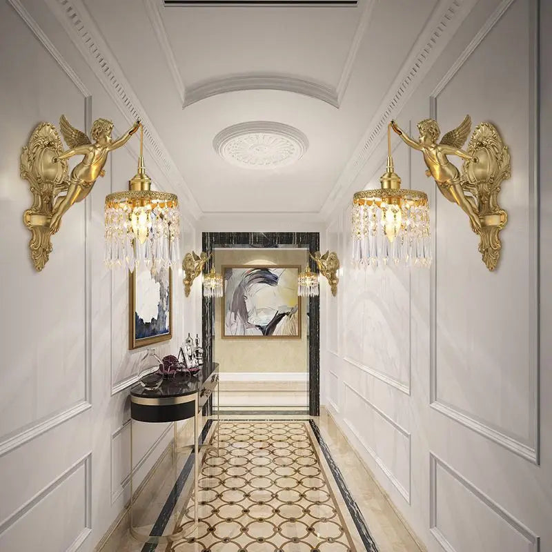 Applique Murale Ange Laiton – Cristal Palais