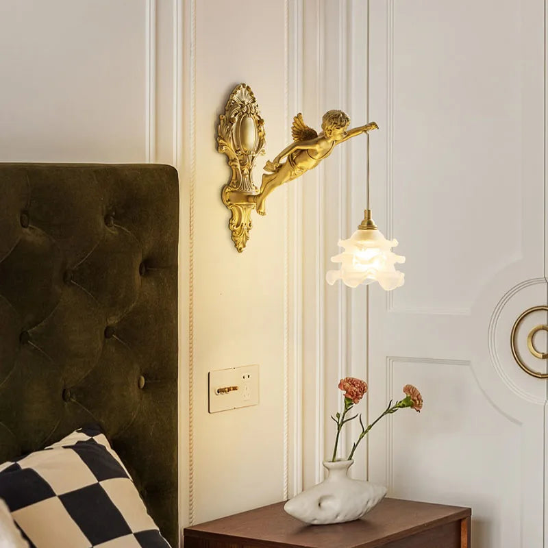 Applique Murale Ange Laiton – Cristal Palais