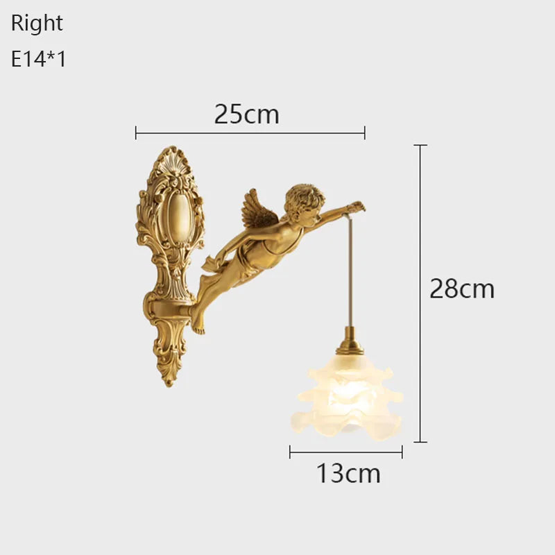 Applique Murale Ange Laiton – Cristal Palais