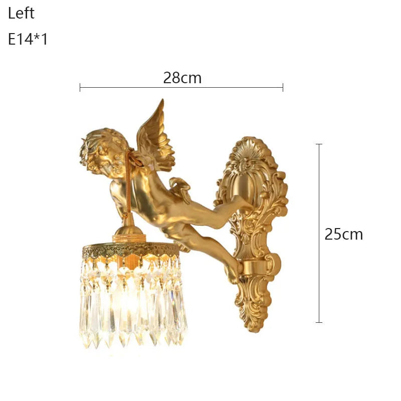 Applique Murale Ange Laiton – Cristal Palais