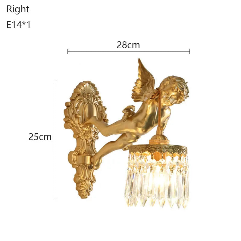 Applique Murale Ange Laiton – Cristal Palais