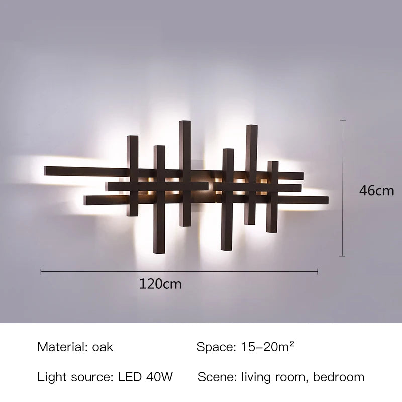 Applique Murale Bois Design – LED Art Décorative
