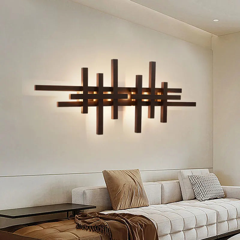 Applique Murale Bois Design – LED Art Décorative