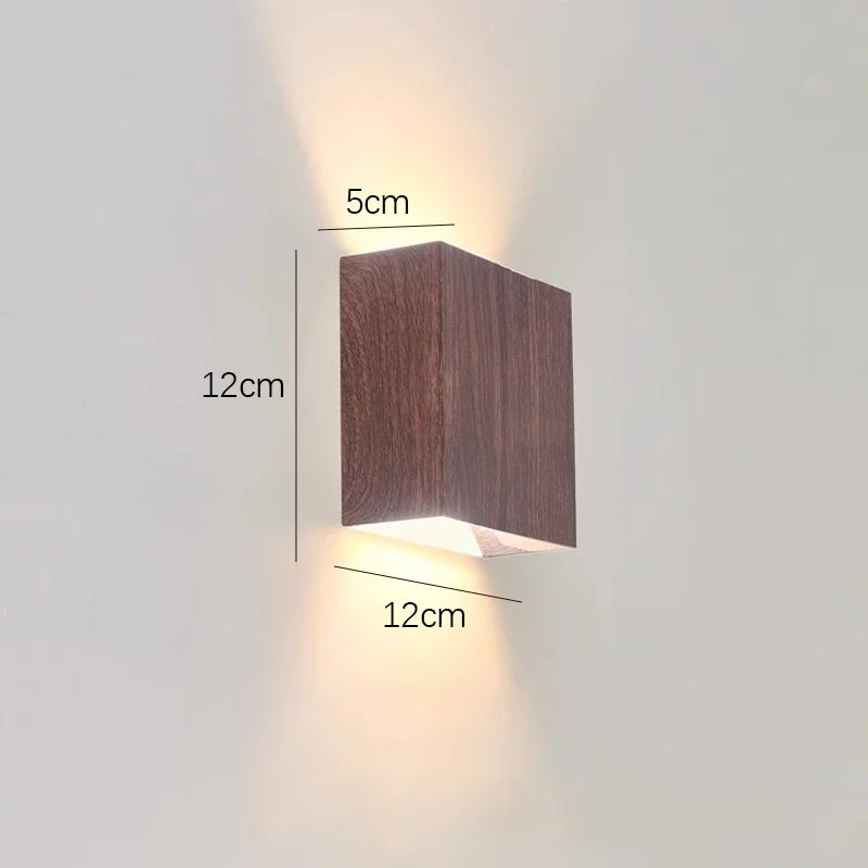 Applique Murale Bois LED – Haut-Bas Artistique