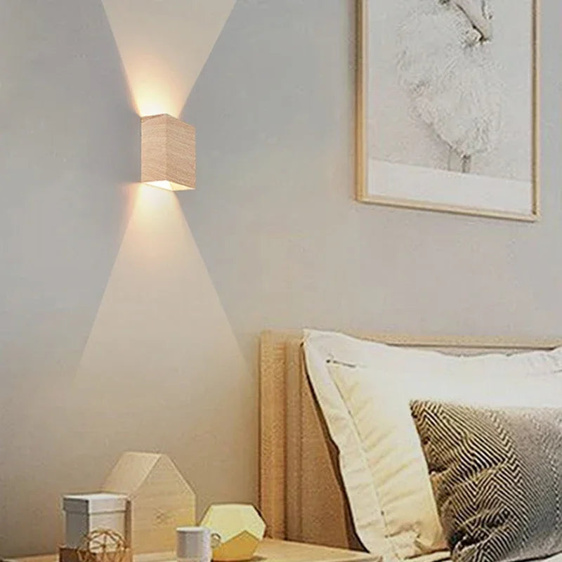 Applique Murale Bois LED – Haut-Bas Artistique