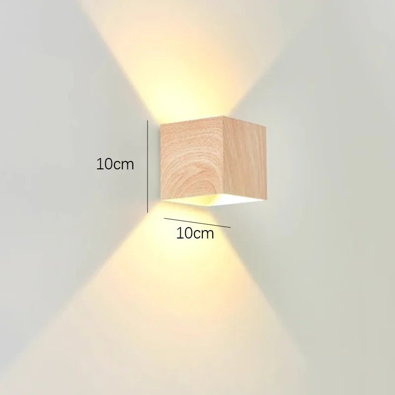 Applique Murale Bois LED – Haut-Bas Artistique
