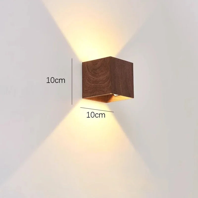 Applique Murale Bois LED – Haut-Bas Artistique