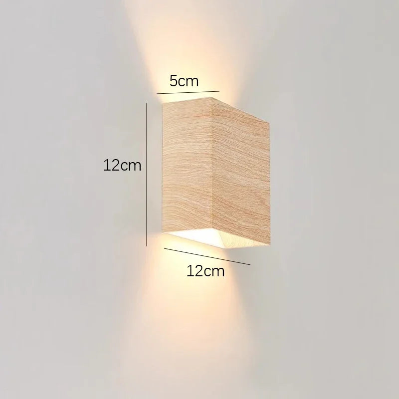 Applique Murale Bois LED – Haut-Bas Artistique