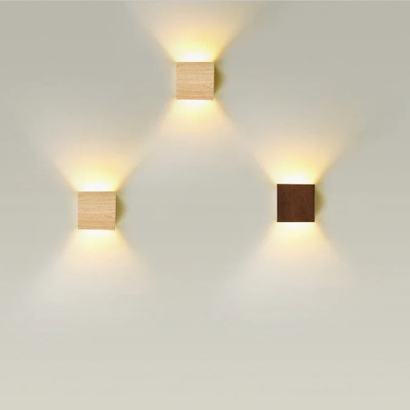 Applique Murale Bois LED – Haut-Bas Artistique