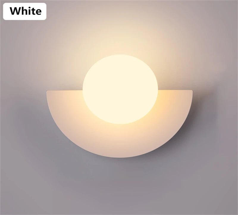 Applique Murale Boule Colorée – Déco LED Chambre & Couloir