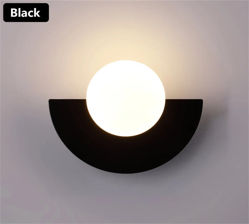Applique Murale Boule Colorée – Déco LED Chambre & Couloir