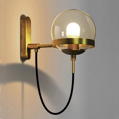 Applique Murale Boule de Verre – Nordique E27