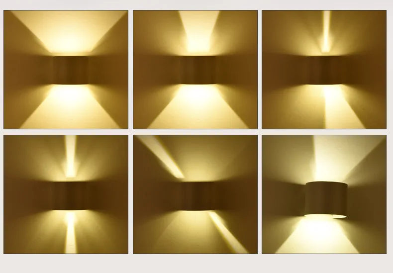 Applique Murale COB LED – Aluminium IP65 Intérieur/Extérieur