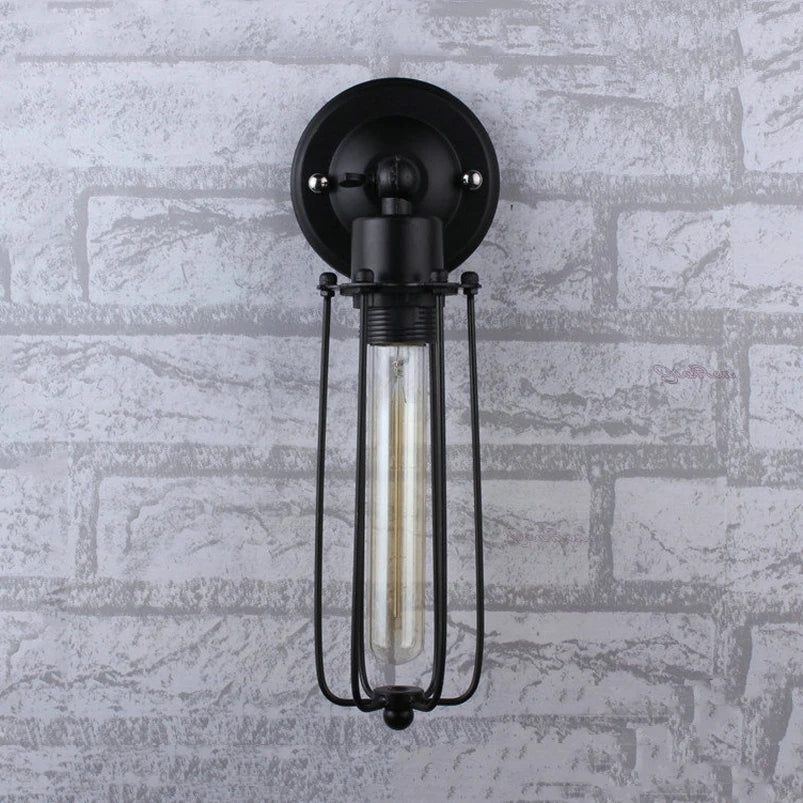 Applique Murale Cage Métal – Orientable Industrielle E27