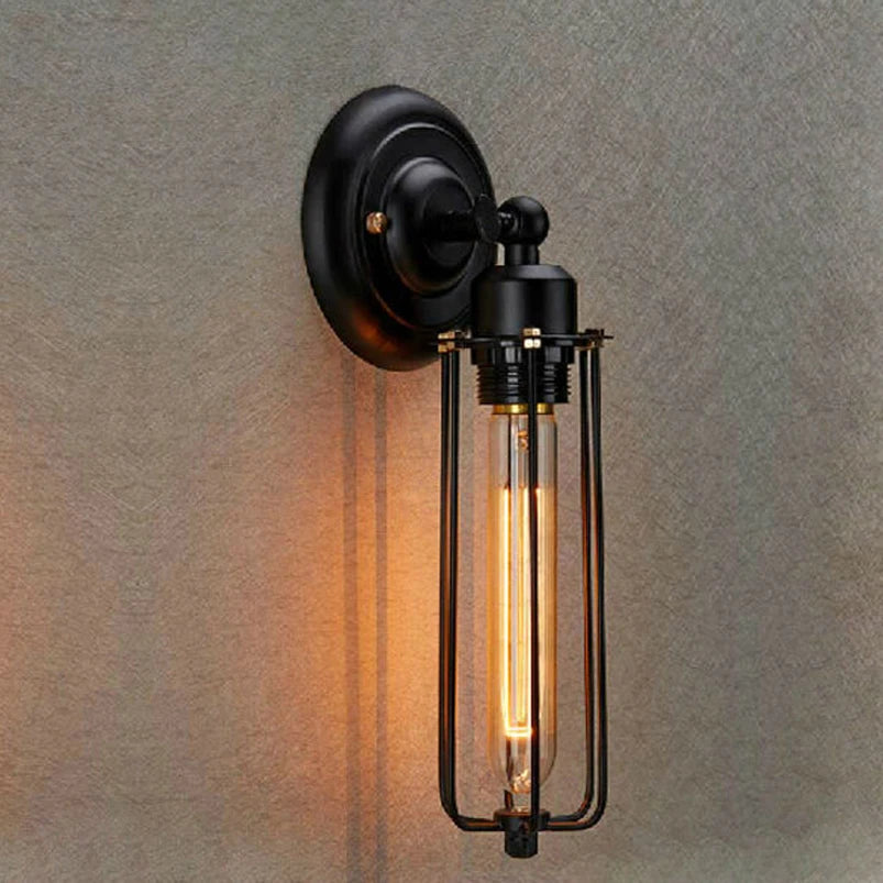 Applique Murale Cage Métal – Orientable Industrielle E27