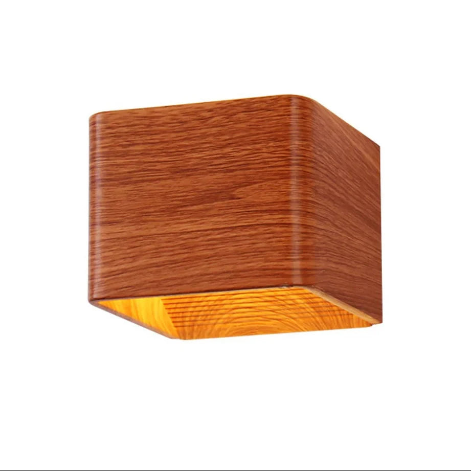 Applique Murale Chevet – Effet Bois, Moderne LED