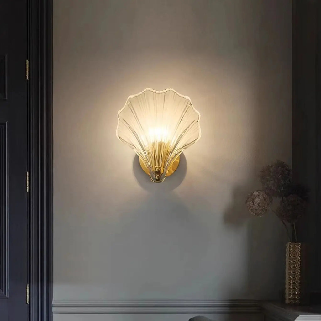Applique Murale Coquille de Verre – E14 Chevet