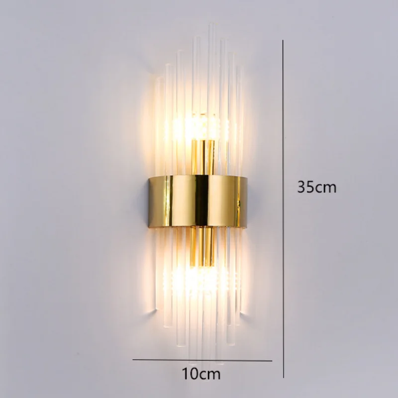 Applique Murale Cristal Art Déco – Barre Verticale