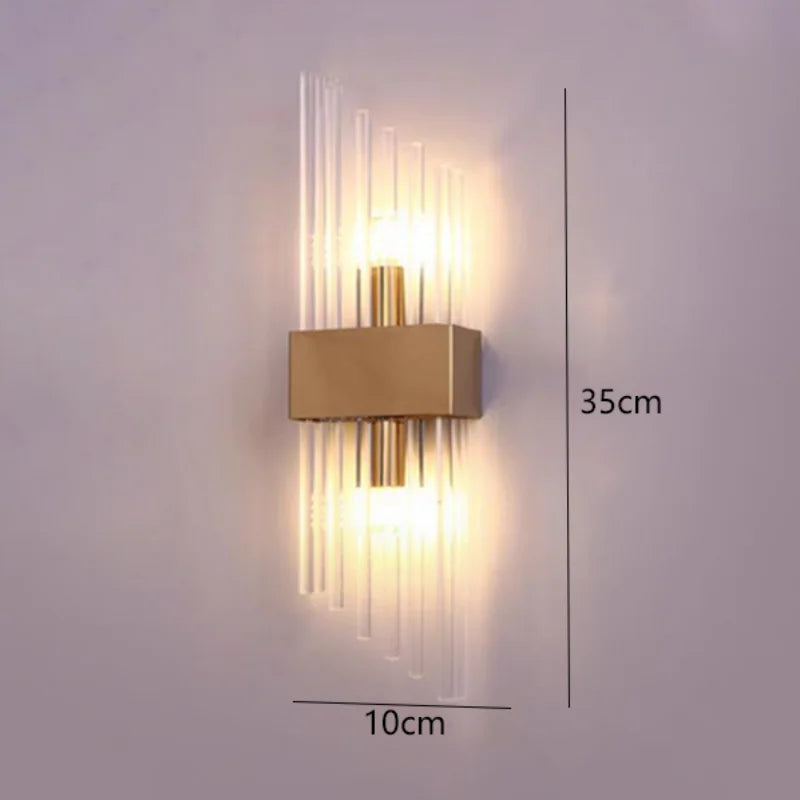 Applique Murale Cristal Art Déco – Barre Verticale