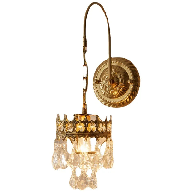 Applique Murale Cristal K9 – Couronne Luxe Rétro