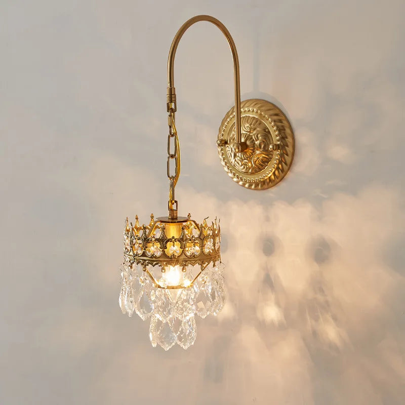 Applique Murale Cristal K9 – Couronne Luxe Rétro
