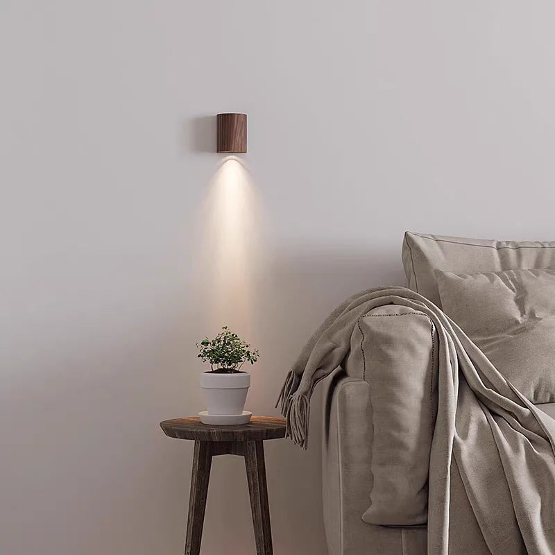 Applique Murale Demi-Cylindre – Wabi-Sabi LED d'Ambiance