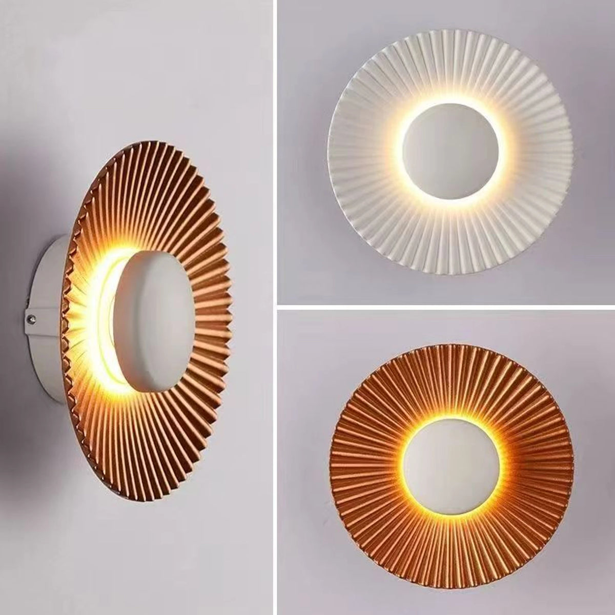 Applique Murale Disque – Aluminium LED Moderne