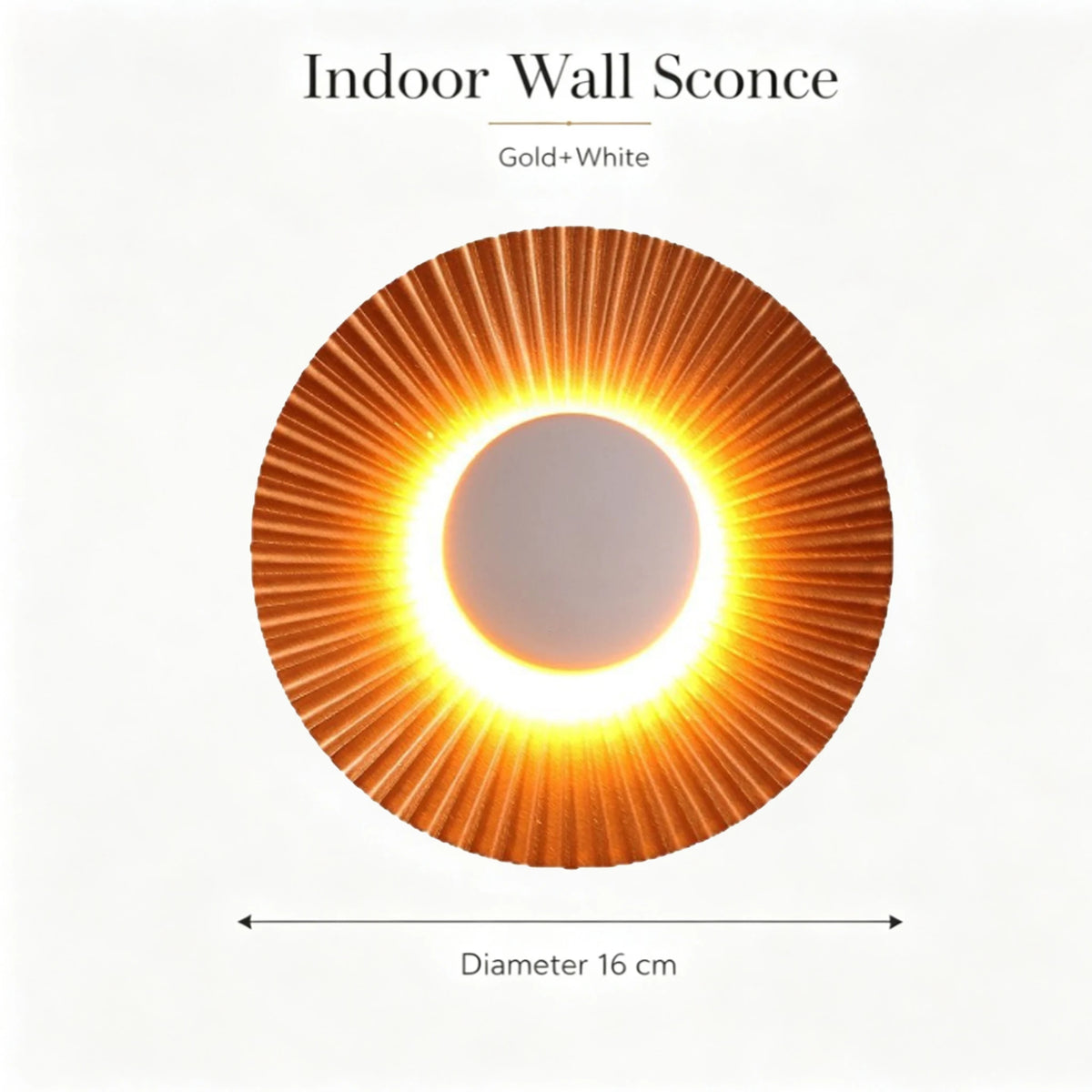 Applique Murale Disque – Aluminium LED Moderne