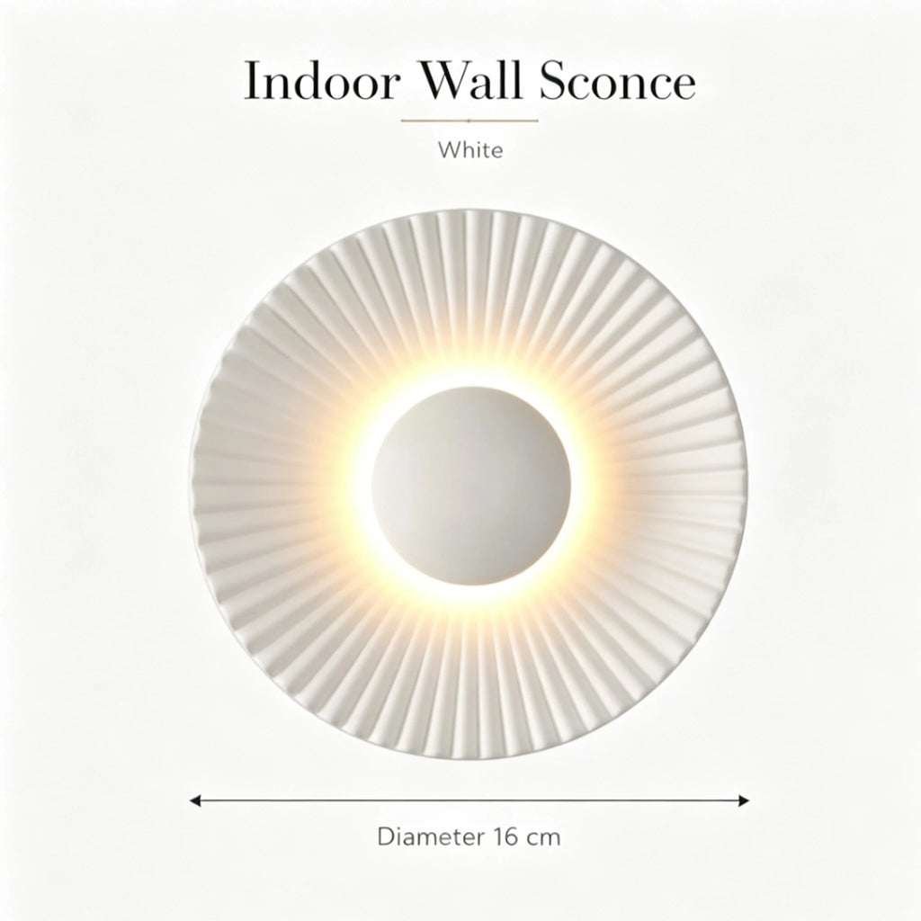 Applique Murale Disque – Aluminium LED Moderne