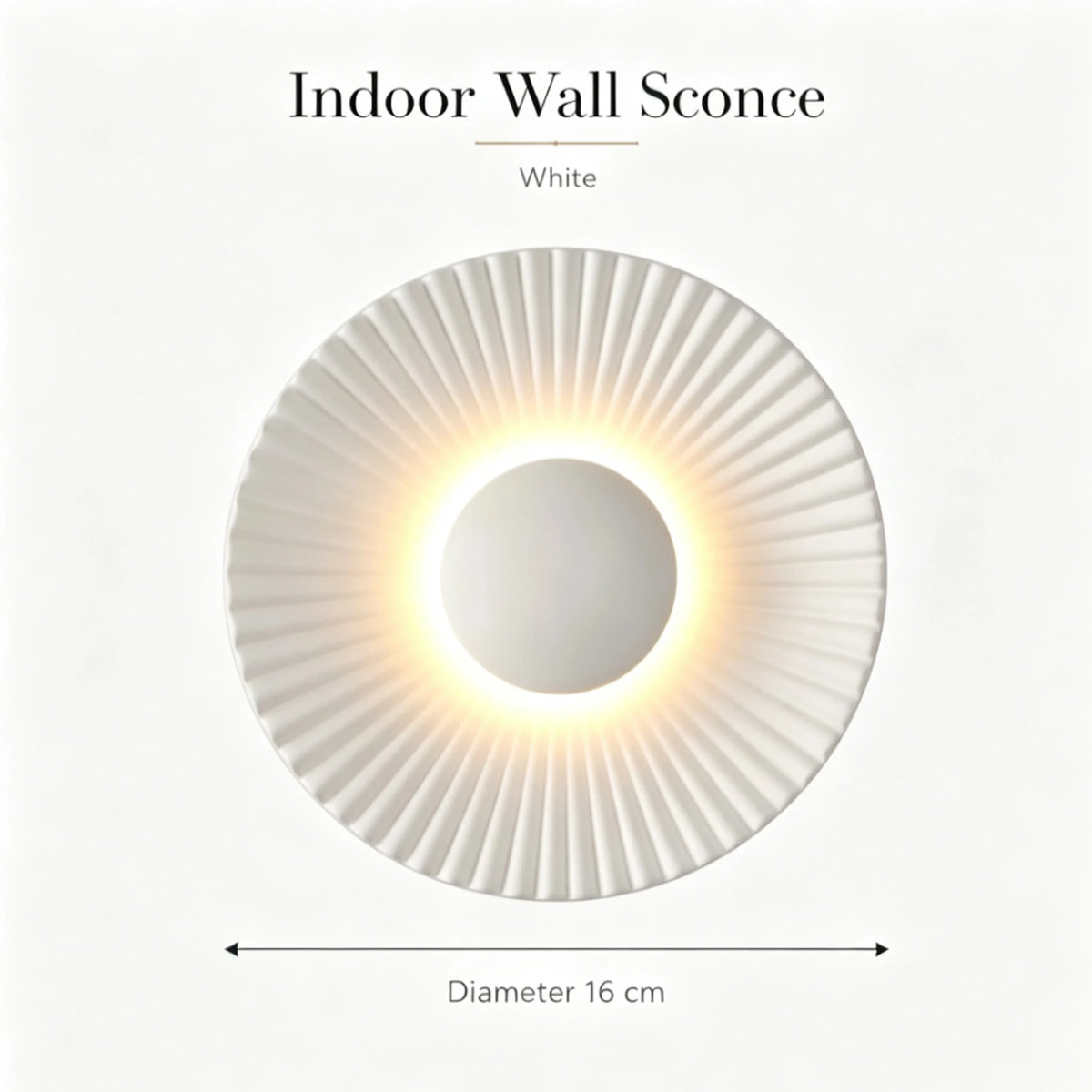 Applique Murale Disque – Aluminium LED Moderne
