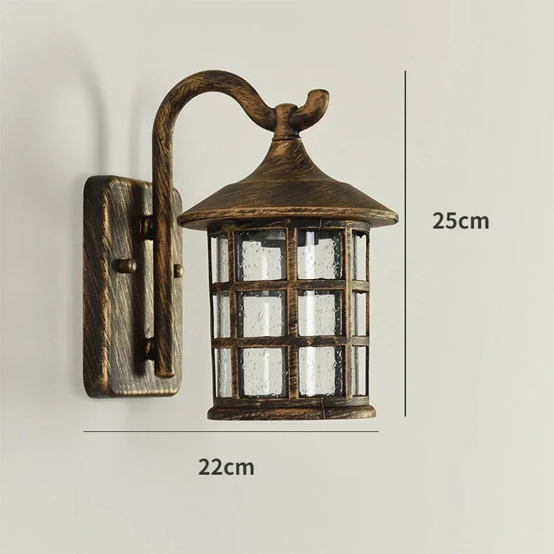Applique Murale Extérieure Américaine Rétro – E27