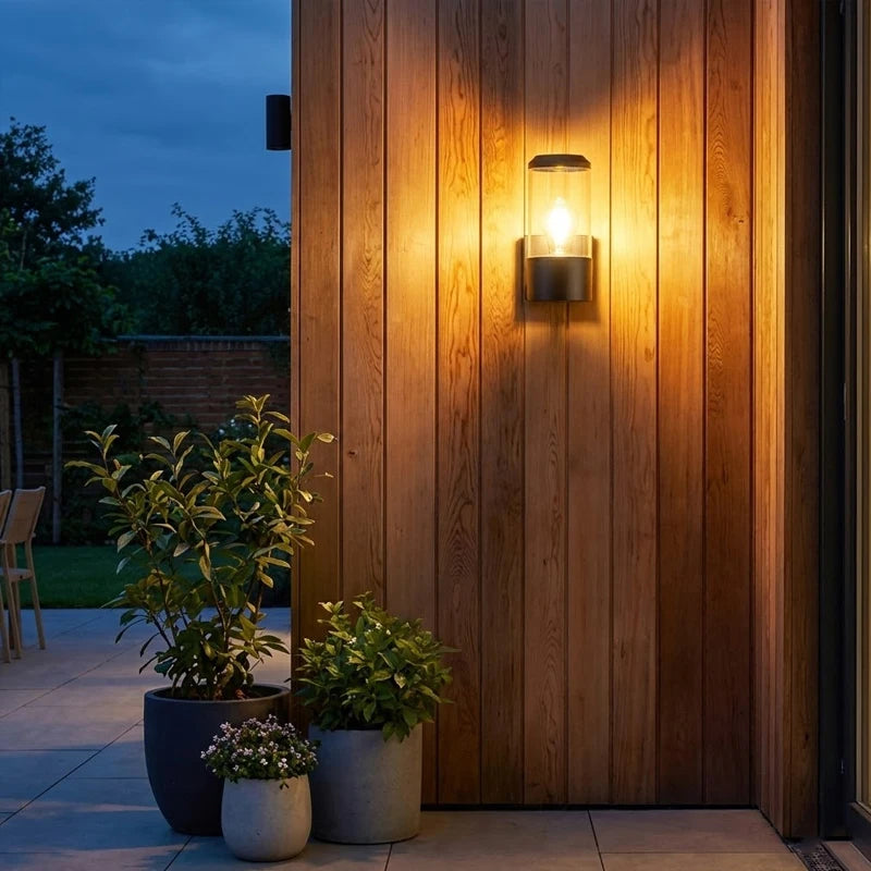 Applique Murale Extérieure LED Cage – Noire IP65 Jardin