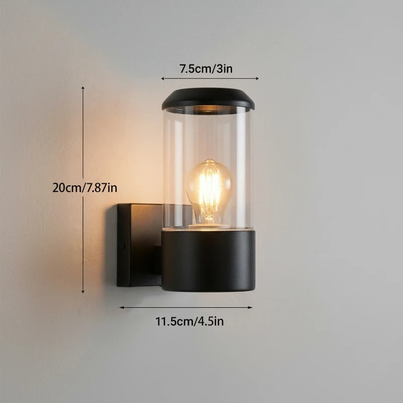 Applique Murale Extérieure LED Cage – Noire IP65 Jardin