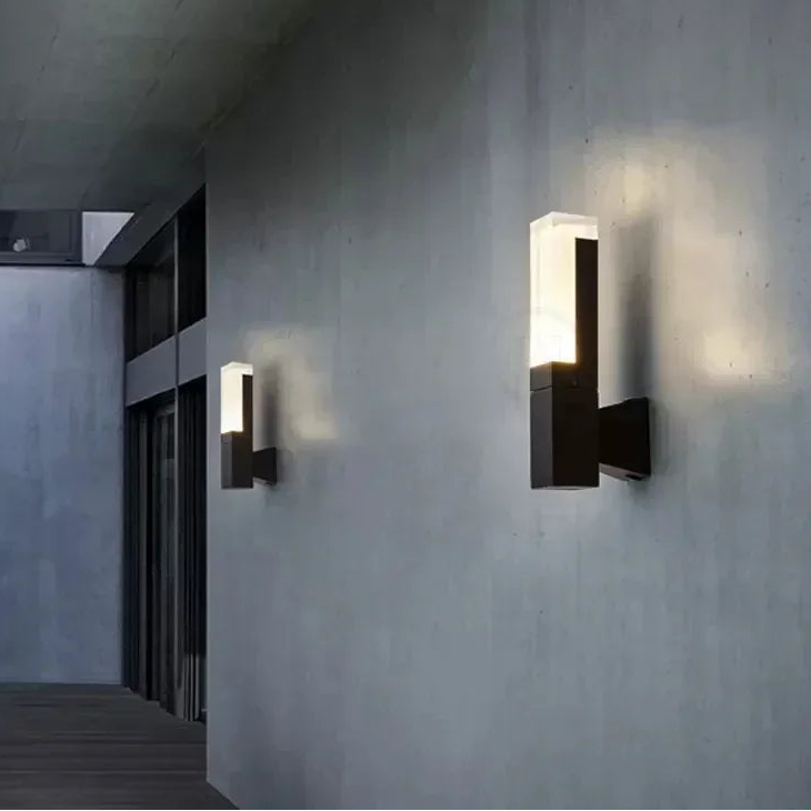 Applique Murale Extérieure LED Détecteur – Noire IP65