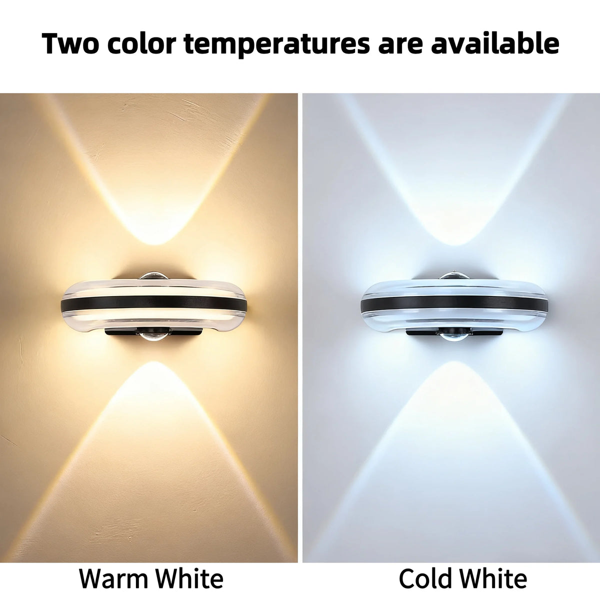Applique Murale Extérieure LED – Haut-Bas Aluminium IP65