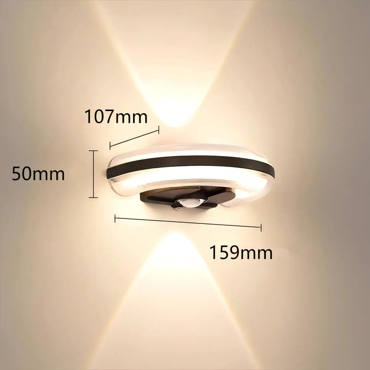 Applique Murale Extérieure LED – Haut-Bas Aluminium IP65