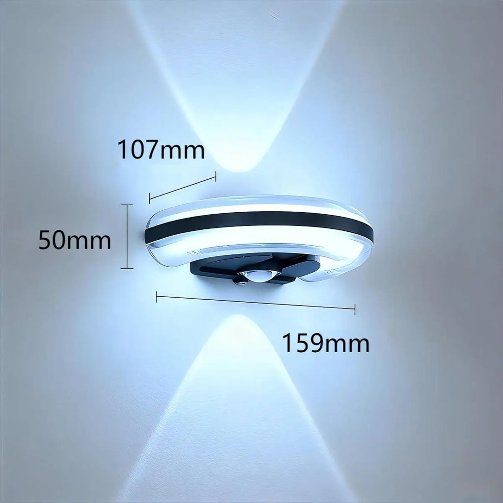 Applique Murale Extérieure LED – Haut-Bas Aluminium IP65