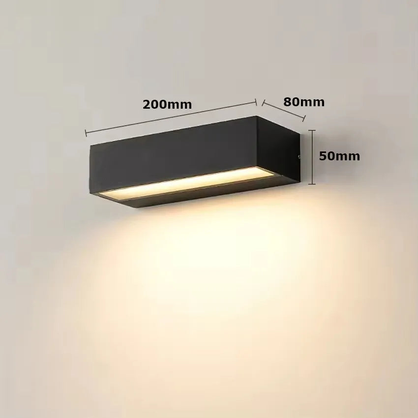 Applique Murale Extérieure LED Linéaire – Aluminium Étanche